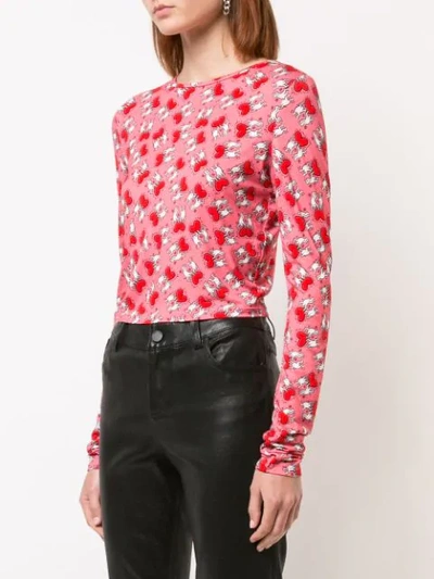 Shop Alice And Olivia Delaina Crop Top In Pink
