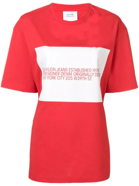 calvin klein t shirt red