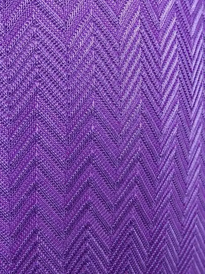 Shop Missoni Embroidered Halter In Purple