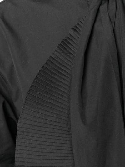 Shop Givenchy Asymmetric Shirt Dress In Black