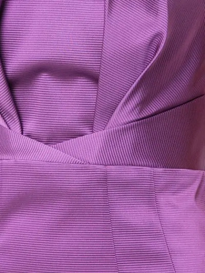 Shop Zac Zac Posen Nolita Fitted Gown In Purple