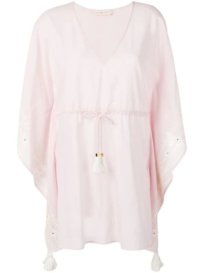 Shop Tory Burch Tunic Style Shirt Dress In Pink