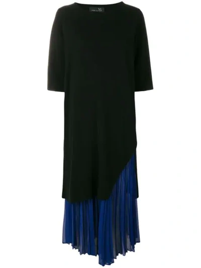 Shop Y's Pleated Maxi Skirt In Black