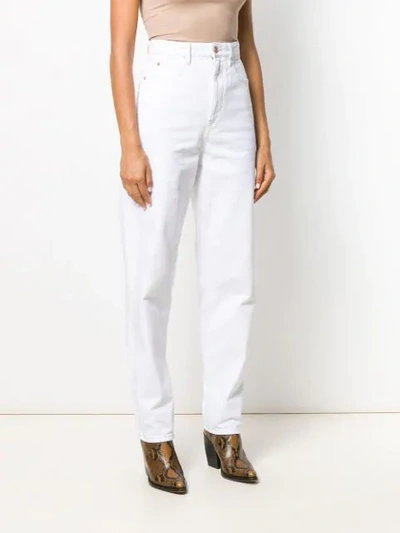 Shop Isabel Marant Étoile Corby Jeans In White