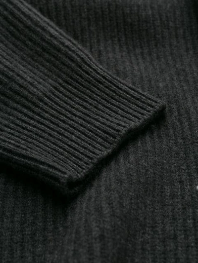 Shop Brunello Cucinelli Ribbed Knit Cardigan Coat In Grey
