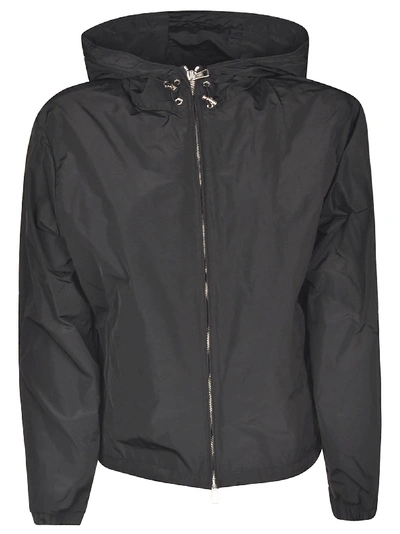 Shop Moncler Alexandrite Hooded Zipped Jacket In Black