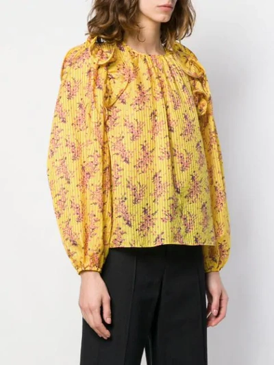 Shop Ulla Johnson Medine Blouse In Yellow