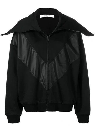 Shop Givenchy Oversized Collar Jacket In Black