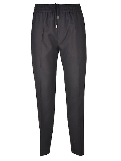 Shop Givenchy Elasticated Waist Trousers In Black