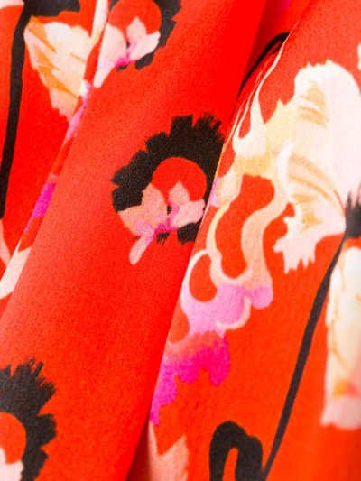 Shop Temperley London Dragonfly Kimono Coat In Orange