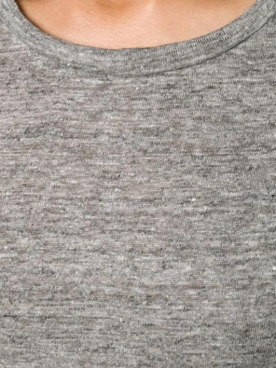 Shop Frame Round Neck Marl T-shirt In Grey