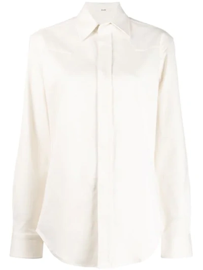 Shop Zilver Bci Cotton Button-down Shirt In White