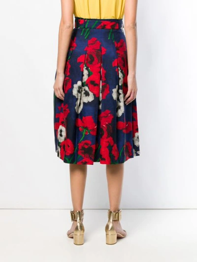 Shop Samantha Sung Pleated Full Skirt - Blue