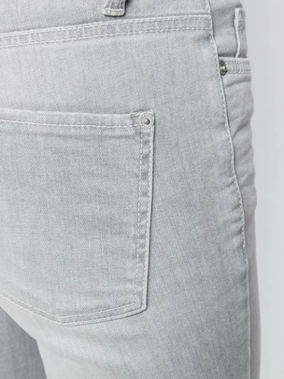 Shop Cambio Cropped Jeans In Grey