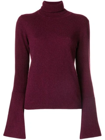 Shop Antonia Zander Turtleneck Jumper In Pink