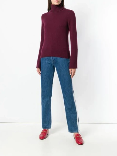 Shop Antonia Zander Turtleneck Jumper In Pink