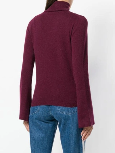 Shop Antonia Zander Turtleneck Jumper In Pink