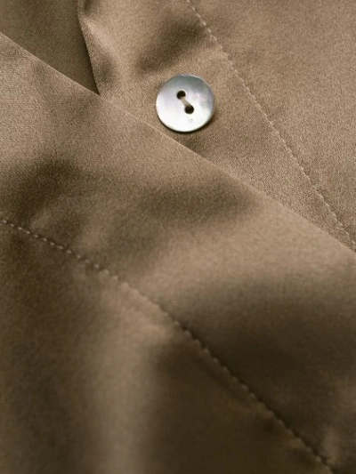 Shop Styland Fluid Shirt In Brown
