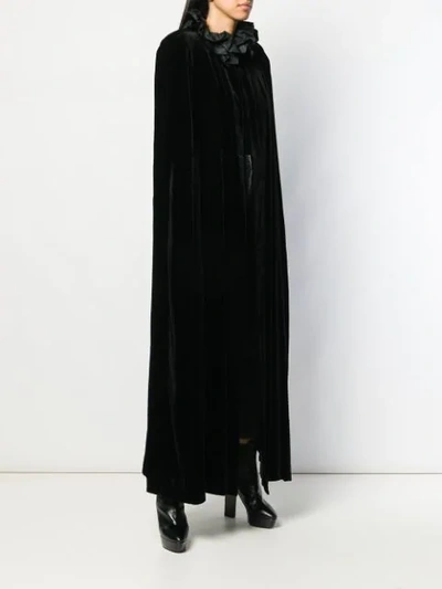 Pre-owned A.n.g.e.l.o. Vintage Cult 1960's Cloak-style Coat In Black