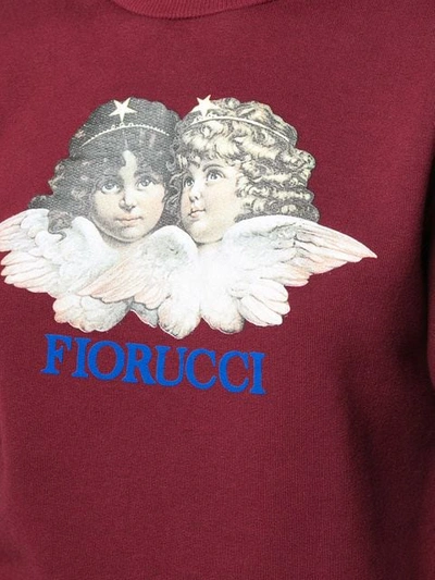 Shop Fiorucci Logo Print Sweater - Red