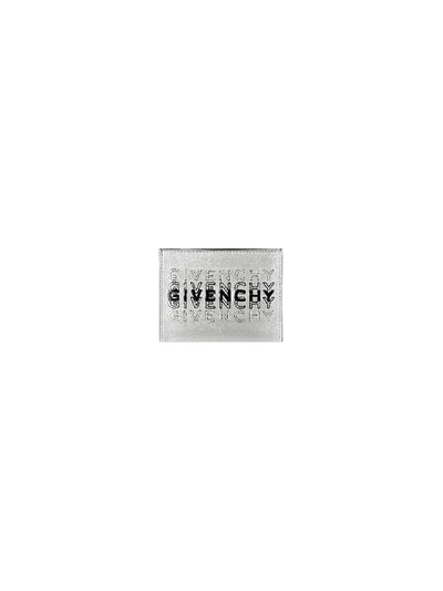 Shop Givenchy Credit Card Holder In Silver