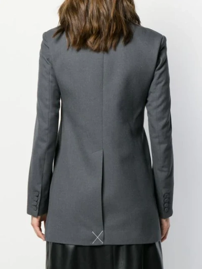 Rokh Duffle Single Breasted Jacket In Grey