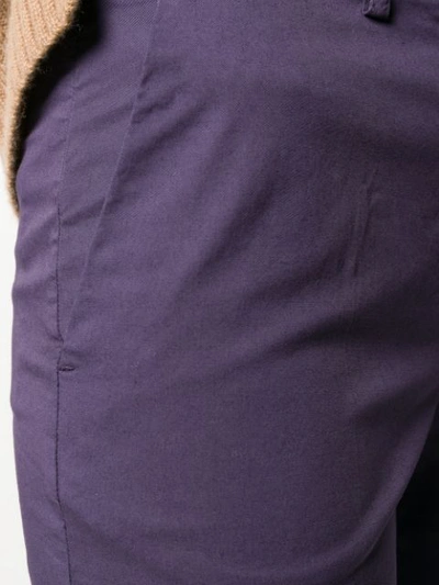 Shop Aspesi Straight Leg Trousers - Lila In Purple