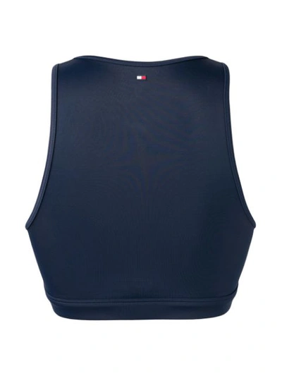Shop Tommy Hilfiger Full Zip Swimming Vest In Blue