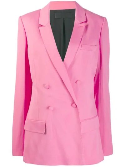 Shop Haider Ackermann Double Breasted Blazer In Pink