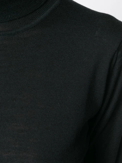 Shop Roberto Collina Roll Neck Sweater In Black