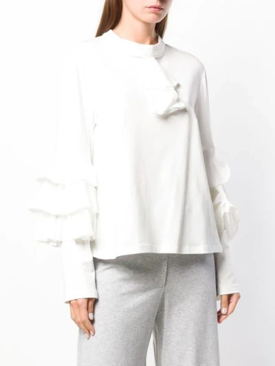 Shop Milla Milla Ruffled Blouse In White