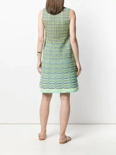 Shop M Missoni Striped Knit A In Blue