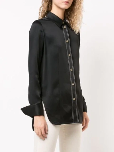 Shop Khaite The Delia Shirt In Black