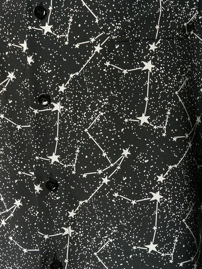 Shop Saint Laurent Constellation Print Shirt In Black