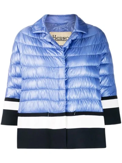 Shop Herno Quilted Jacket - Purple