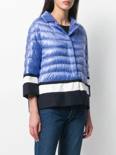Shop Herno Quilted Jacket - Purple