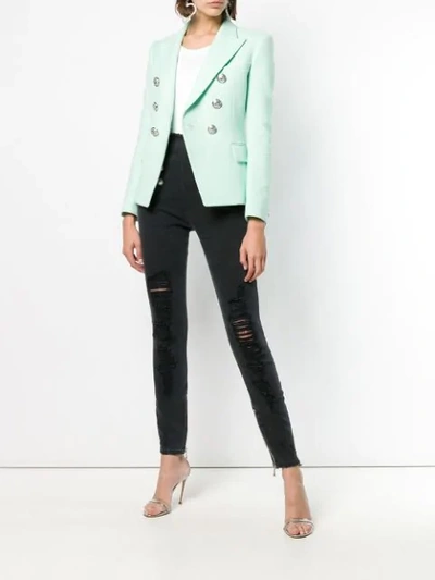 Shop Balmain Double In Green