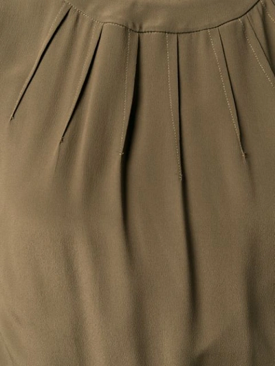 Shop N°21 Pleated Blouse In Green