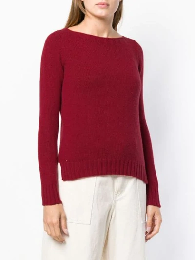 Shop Aragona Cashmere Knit Sweater In Red