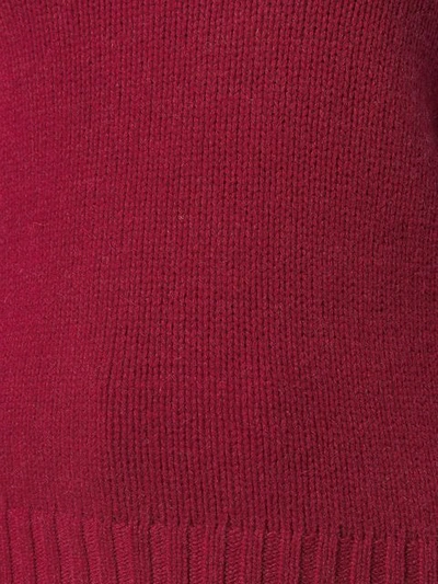 Shop Aragona Cashmere Knit Sweater In Red