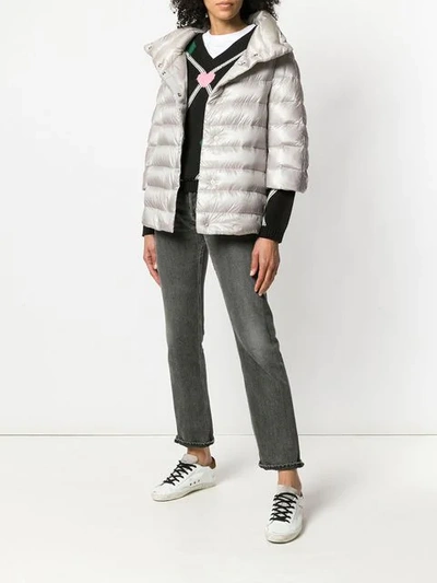 Shop Herno Aminta Jacket In Grey