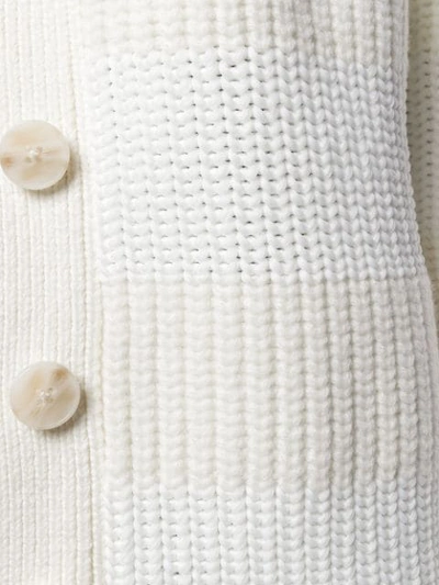 Shop Alexander Wang T Ribbed Knit Cardigan In White