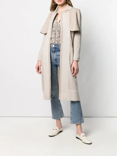 Shop Agnona Ark Coat - Neutrals