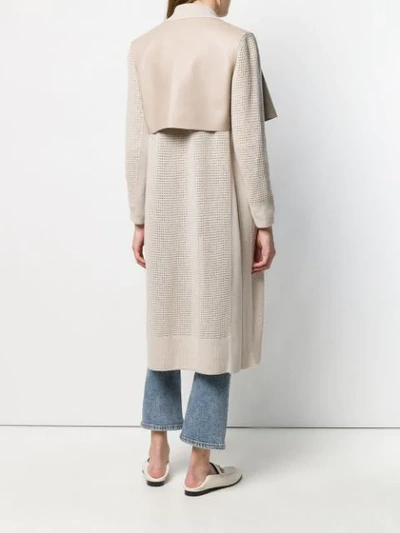 Shop Agnona Ark Coat - Neutrals