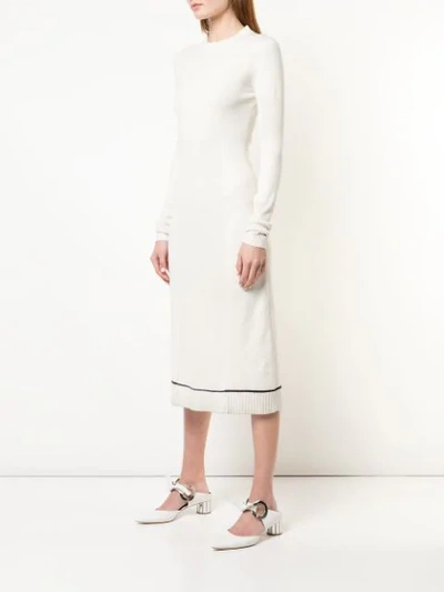 Shop Proenza Schouler Matte Knit Sleeveless Dress In White