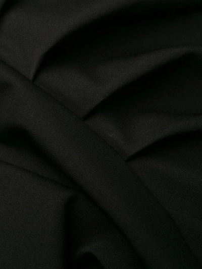 OFF-WHITE TURTLE NECK MID-LENGTH DRESS - 黑色