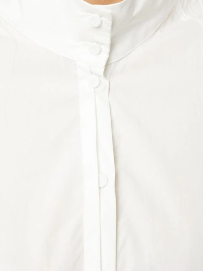 Shop Isabel Benenato Long Shirt Dress In White