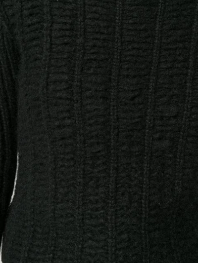 Shop Rick Owens Chunky Knit Sweater - Black
