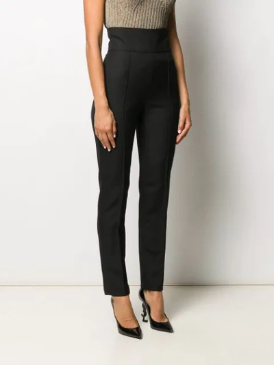 ALEXANDRE VAUTHIER HIGH-WAISTED TAILORED TROUSERS - 黑色