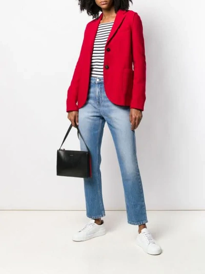 Shop Harris Wharf London Single-breasted Blazer In Red